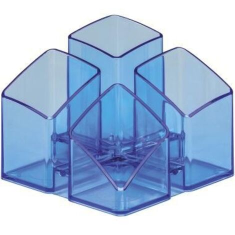 Stifteköcher SCALA 12,5 x 10 x 12,5 cm (B x H x T) Polystyrol blau transparent