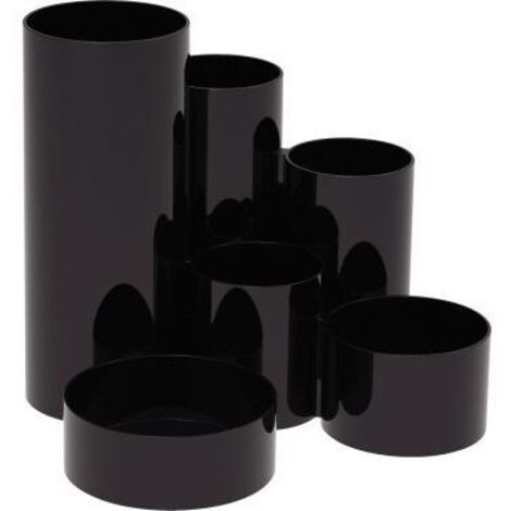 Stifteköcher tubo 15 x 12,5 cm (D. x H) Polystyrol schwarz