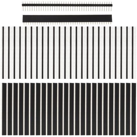 Stiftleisten (männlich und weiblich), Lötstifte für Leiterplatten, 2,54 mm Lochrasterplatine, 40 Pins (50 Stück)