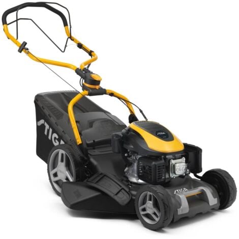 STIGA Combi 753 S Selbstfahrender Rasenmäher - 166ccm Motor, 51cm Schnittbreite, 60L Auffangbehälter, 4 in 1 Mähsystem