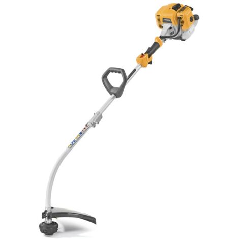 STIGA GT 330 A Benzin-Rasentrimmer, 25,4 cm³, 38 cm – Tap&Go-Doppelfadenkopf, Gebogener Schaft – Für Rasenkanten