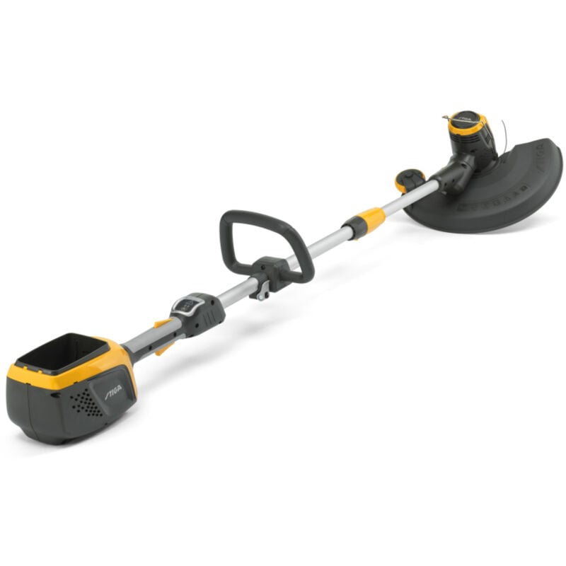 Stiga - gt 500e Trimmer sans fil - Puissant et silencieux, batterie 48V 4 Ah, tête Tap&Go à double fil, poignée et manche réglables, plateau alimenté