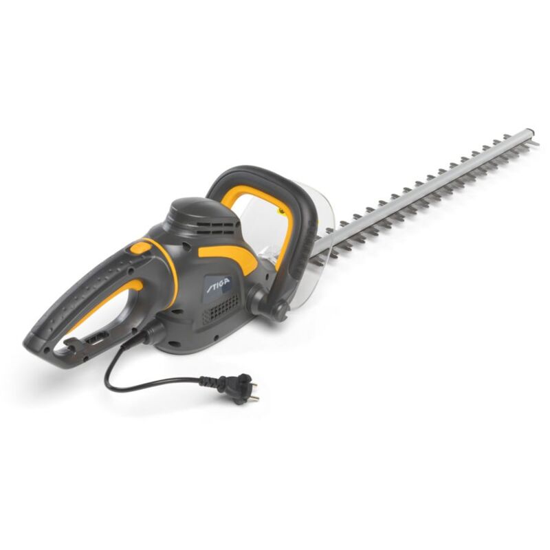 Taille-haie électrique Stiga ht 106c (600 w), lame double de 60 cm, écartement des dents de 20