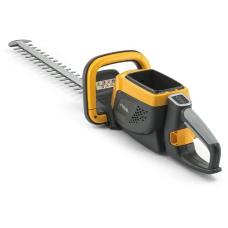 STIGA HT 500e Tagliasiepi a Batteria, Lame 58 cm, Autonomia 50 Min, Impugnatura Rotante 180°, Protezione Salvalama, Compatibile Batteria STIGA ePower E 42 (Non Inclusa), Facile da Riporre