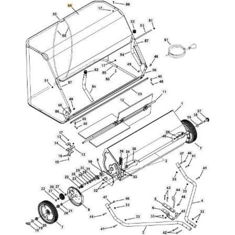STIGA ORIGINAL ASSY TRÉMIE SAC - 1319-2892-01