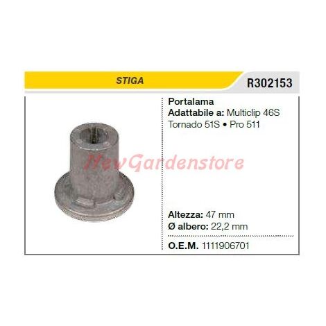 STIGA portacuchillas cortacésped multiclip 46S R302153