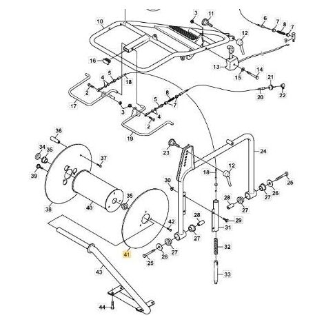 Stiga Ruota in gomma per serie 500 ORIGINALE STIGA - 1126-9177-01