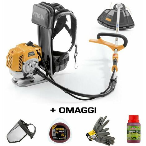 Decespugliatore a Zaino Stiga SBC 252 F Zainato a Scoppio 51 cc Asta Flessibile
