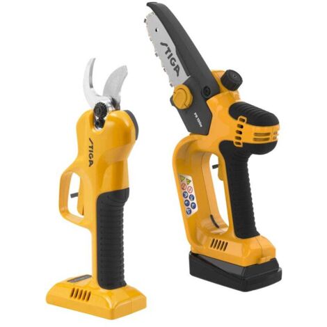 STIGA SP 100e Schneidemaschine und Schere mit Akku und Ladegerät