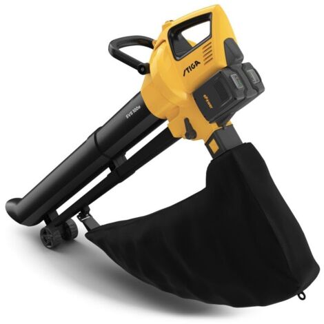 Stiga SVS 100e 3 en 1 Soplador-Aspirador de hojas, triturador, con 2 baterías y cargador de 20 V Ah