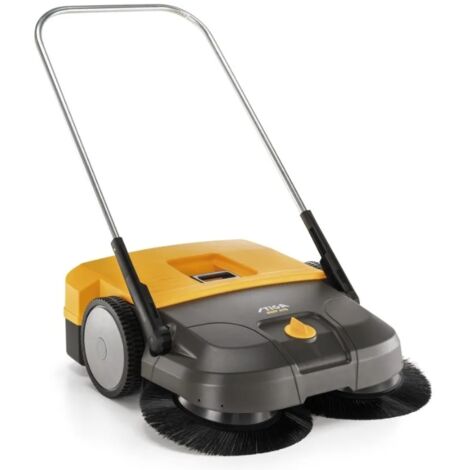Stiga SWP 475 barredora manual negra y amarilla 75 cm