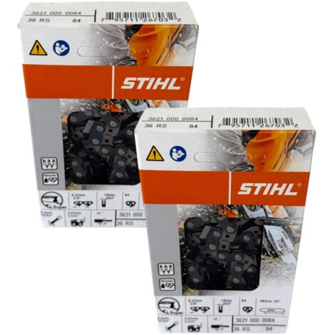 Stihl 2x 3/8" Rapid Super (RS) Sägekette 63 cm 3/8" 1,6 mm 2 Stück ( 2x 36210000084 )