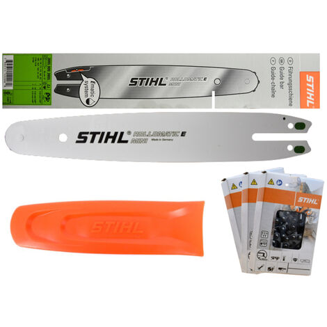 Schwert 3//8P passend Stihl 009 010 011 012 015 30cm 4 Ketten