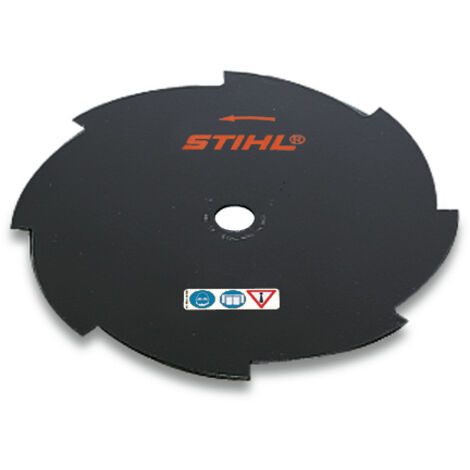 Stihl 40017133803 Grasschneideblatt 8 Schneiden 230 mm, schwarz