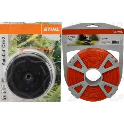 main image of "Stihl 40027102169 Mähkopf 2,4mm AutoCut C 26-2 +1 Stück Stihl Mähfaden rund 83 M 00009302340"