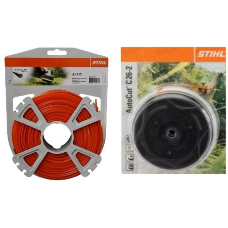 gelb Stihl Mähfaden quadratisch 0000 930 2644 3mm x 55m