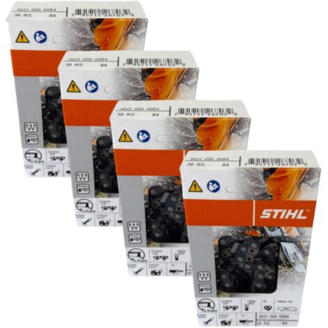 Stihl 4x 3/8" Rapid Super (RS) Sägekette 63 cm 3/8" 1,6 mm 4 Stück ( 4x 36210000084 )