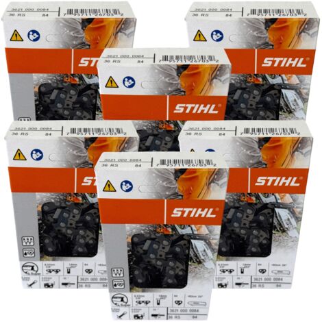 Stihl 6x 3/8" Rapid Super (RS) Sägekette 63 cm 3/8" 1,6 mm 6 Stück ( 6x 36210000084 )