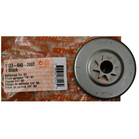Stihl CARVING 11236402007 Kettenrad 1123 640 2007 Sternrad 1/4' 8Z