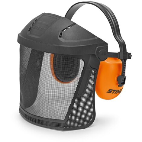 Stihl – Filet de sécurité avec protection auditive – Visière de protection pour chantiers humides – 8840251