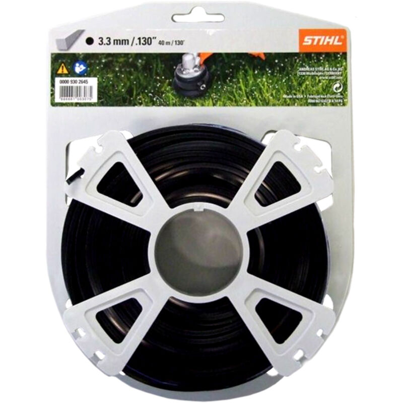 Fil de coupe carré Stihl débrousailleuse 00009302645 - 3,3 mm - 38 m