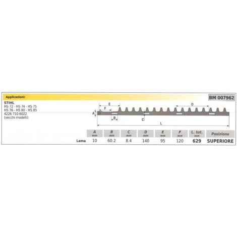 STIHL HS 72 74 75 Obermesser 007962