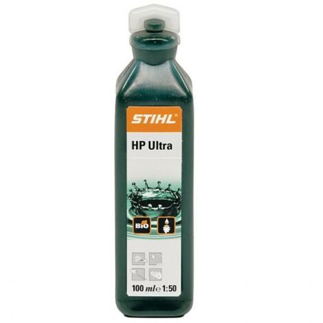 Stihl – Huile moteur 2 temps 100ml – Huile 100% synthèse pour tronçonneuses et débroussailleuses – Biodégradable et faible en résidus