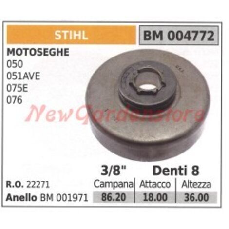 STIHL Kettensäge Kupplungsglocke Ritzel 050 051AVE 075E 076 004772 22271