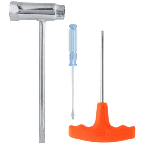 Stihl Kettensägen-Werkzeugset – Schraubenschlüssel, Schraubendreher und Metallsteckschlüssel – 3-teilig