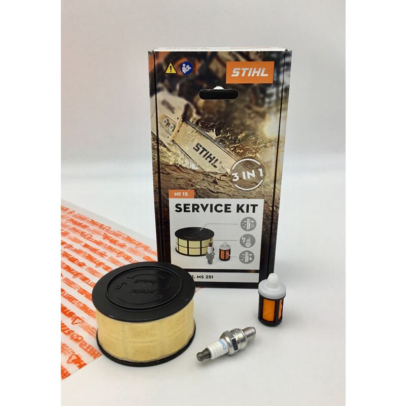 Stihl - Kit de service 15 MS 231, MS 251 11430074100 Filtre, bougie