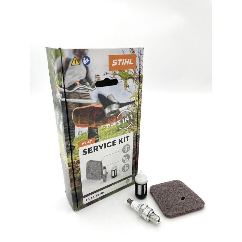 STIHL Kit de service 47 FS 38 (STIHL 2-MIX Motor), FS 55 41400074103 Filtre, bougie 41400074103