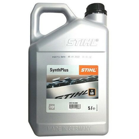 Stihl – Lubrifiant chaîne 5L – SynthPlus anti-usure – Protection optimale pour tronçonneuses – Formule adhérente