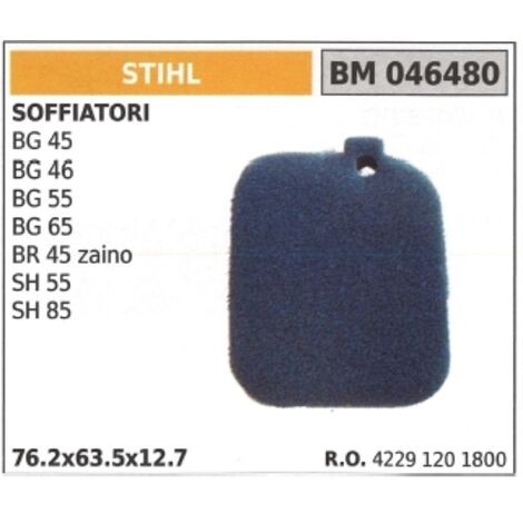 STIHL Luftfilter für Gebläse BG 45 46 55 65 SH 55 85 046480