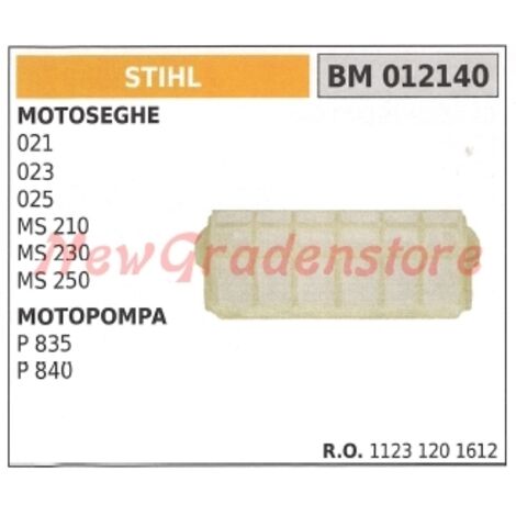 STIHL Luftfilter für Kettensäge 021 023 025 MS 210 230 250 012140
