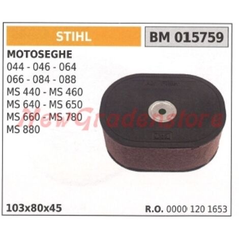 STIHL Luftfilter für Kettensäge 044 046 064 066 084 088 MS 440 460 640 015759