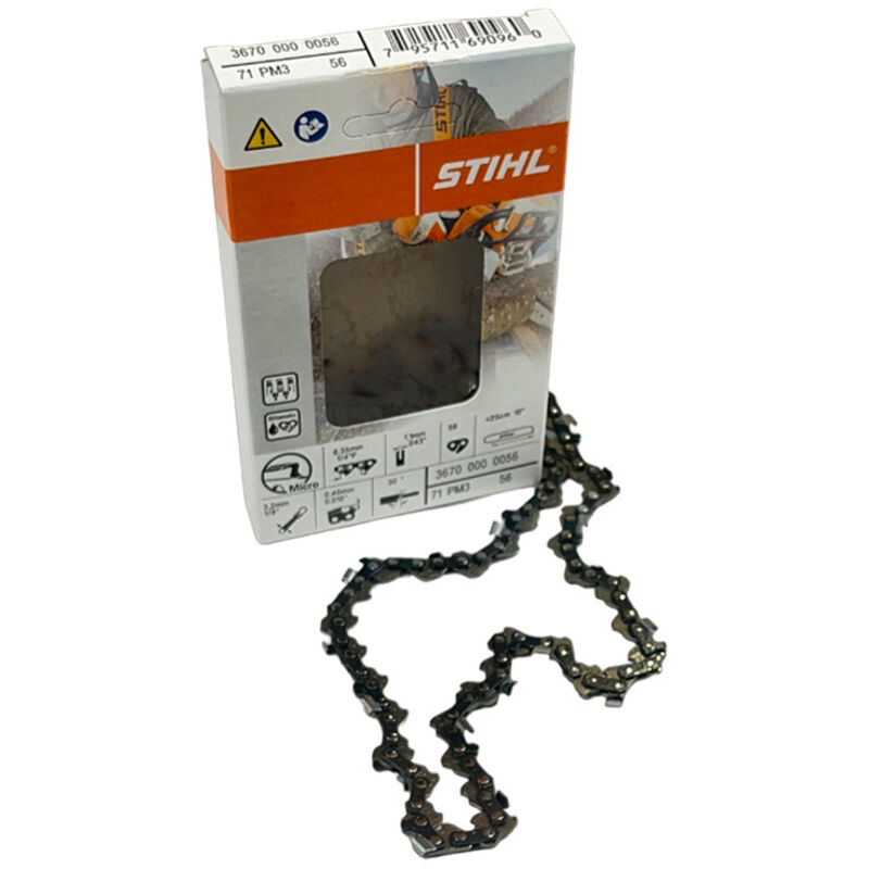 Chaîne pour tronçonneuse 'Picco Micro 3' 25 cm 14'' P 1 1 mm 56 maillons STIHL 3670 000 0056