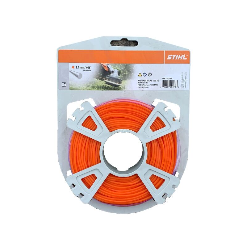 Bobina filo tondo colore arancio Stihl diametro 2.4 mm per decespugliatore 41 m