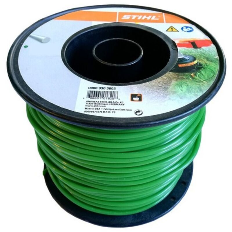 Mähfaden Trimmerfaden rund dunkelgrün 4 mm x 27 00009303607 Stihl