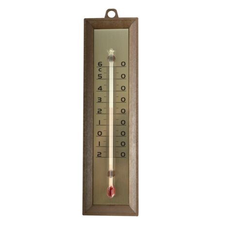 Stil Thermomètre aluminium imitation bois précis jardin