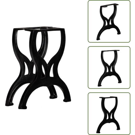 Stile industriale - vidaXL Gambe per Panca 2 pz a Forma di X in Ghisa - Gambe per tavolo