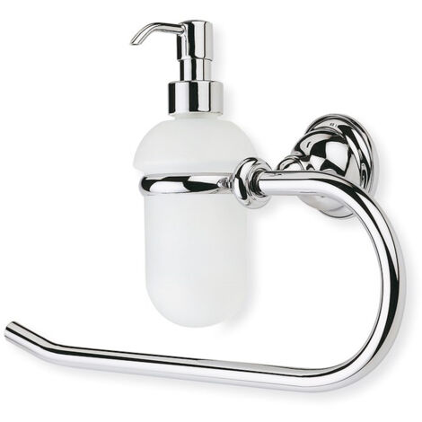 STILHAUS Elite porta salviette anello con dosatore satinato cromato codice prod: 000EL7908D