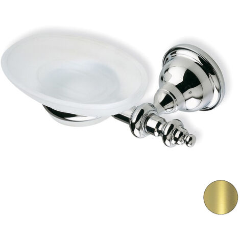 STILHAUS Elite porta sapone in vetro satinato oro codice prod: 000EL0916