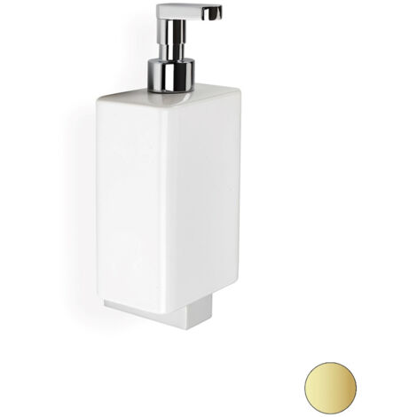 STILHAUS Gea dosatore parete ceramica pompetta oro opaco codice prod: 000GE3018