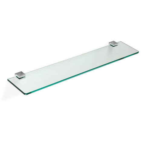 STILHAUS Gea mensola con piano vetro cromato codice prod: 000GE0408