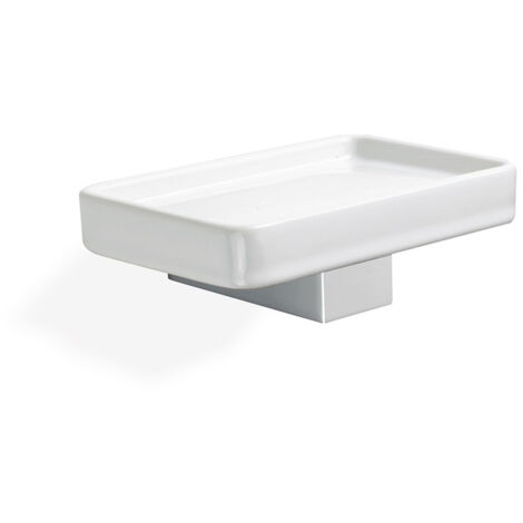 STILHAUS Gea porta sapone ceramica cromato codice prod: 000GE0908