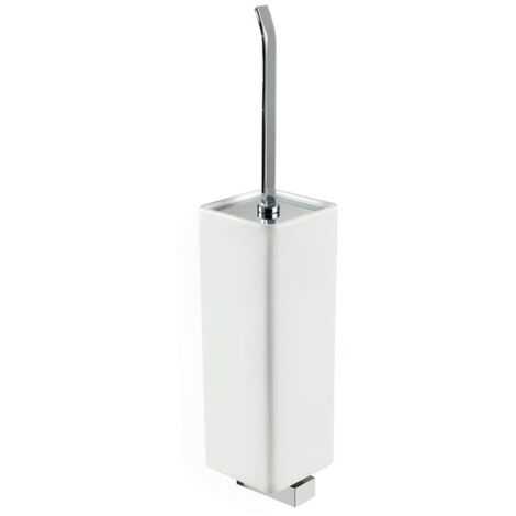 STILHAUS Gea portascopino ceramica parete cromato codice prod: 000GE1208