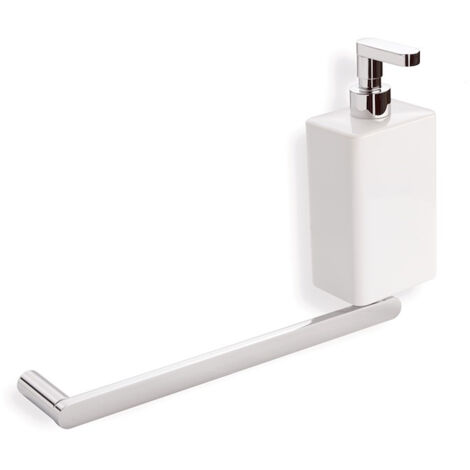 STILHAUS Living asta porta salviete con dispenser ceramica dx cromato codice prod: 000LV69D08