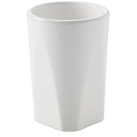 STILHAUS Liz bicchiere ceramica appoggio bianco codice prod: 000LZ10AP