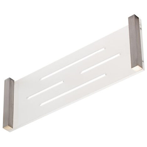 STILHAUS Saturno mensola con ripiano in plexiglass 30 cm acciaio satinato codice prod: 000ST1754