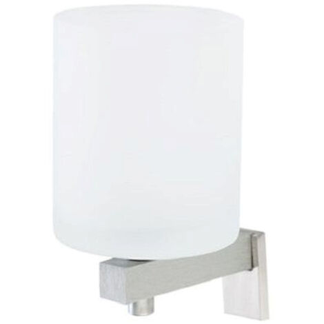 STILHAUS Saturno porta bicchiere in vetro e acciaio satinato codice prod: 000ST1054